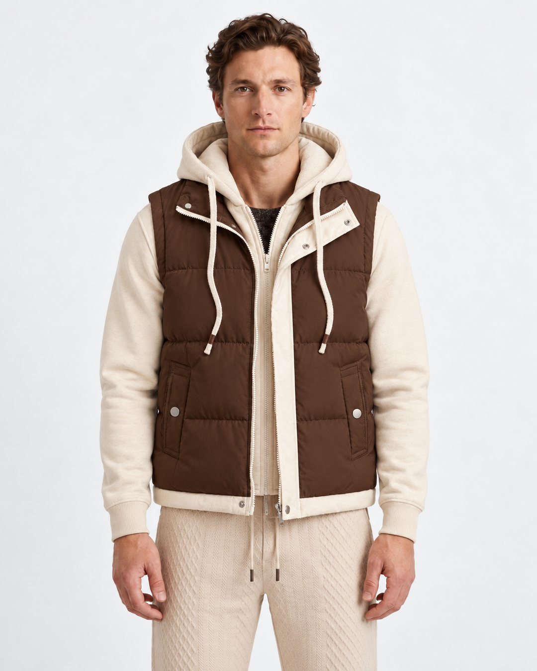 Quilted Padded Gilet for Men