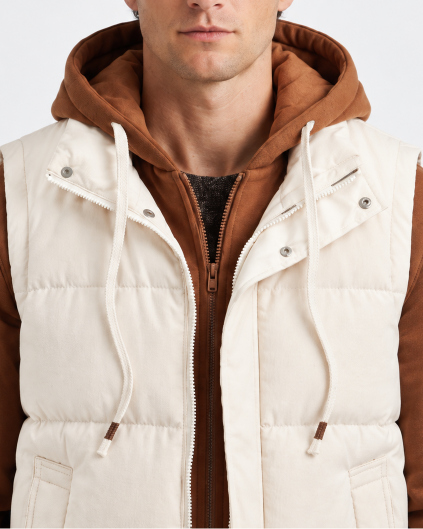 Quilted Padded Gilet for Men
