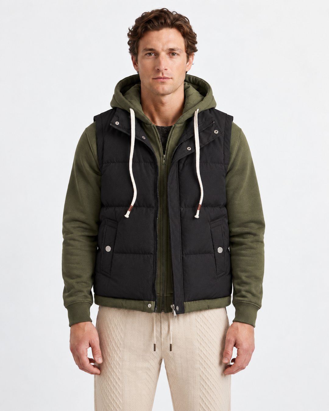 Quilted Padded Gilet for Men