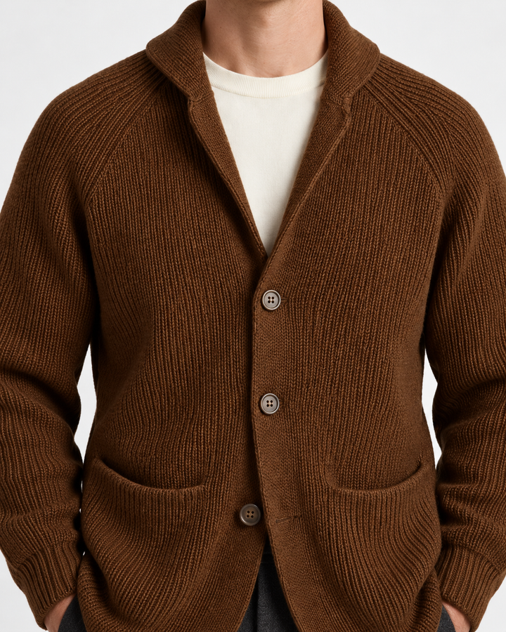 Men's Shawl Collared Knit Vest