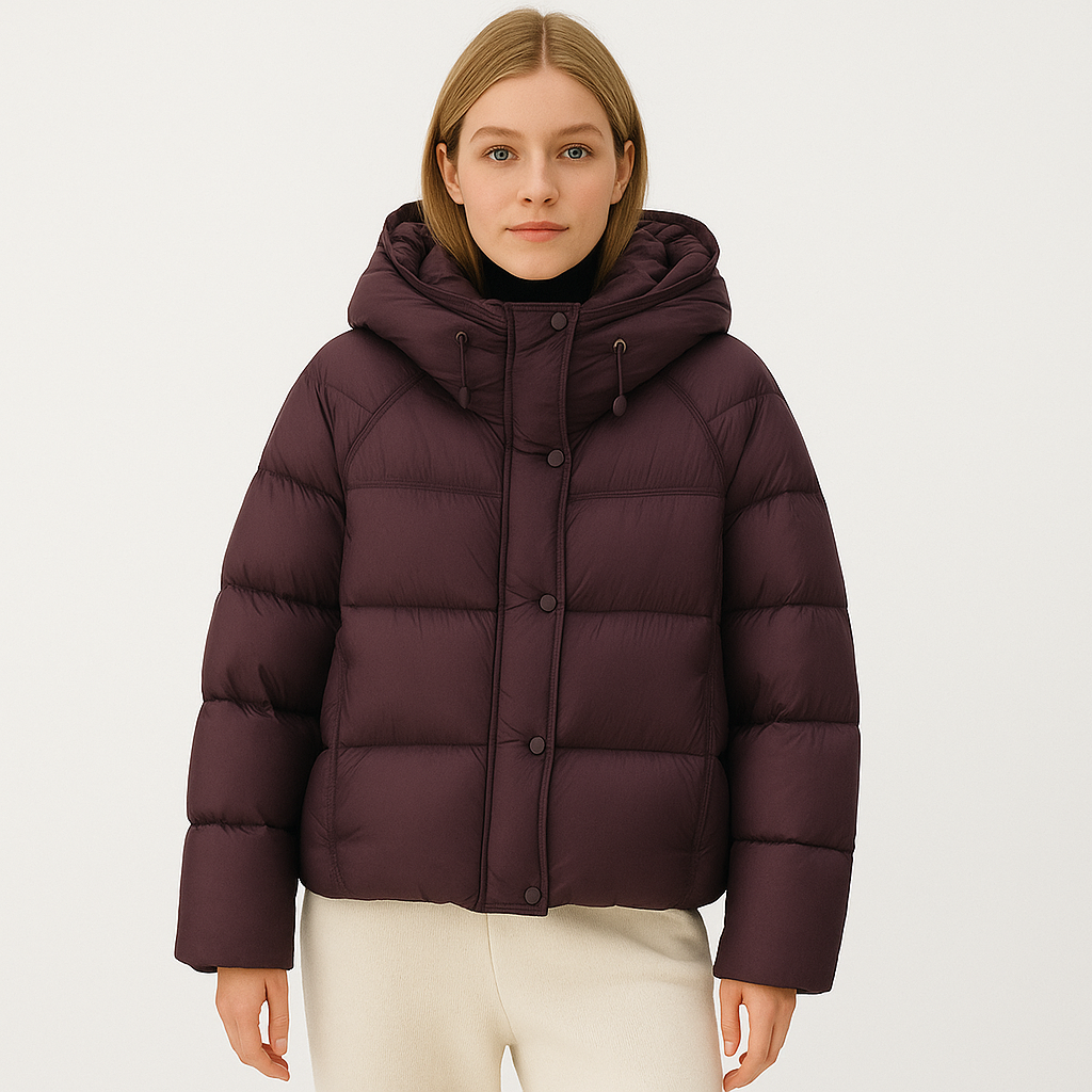 Women's Quilted Wrap Effect Jacket - Yerinna