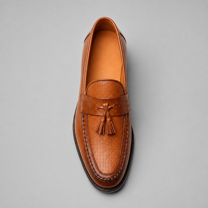 Men's Slip-On Moccasins Montarello Woven with Tassels