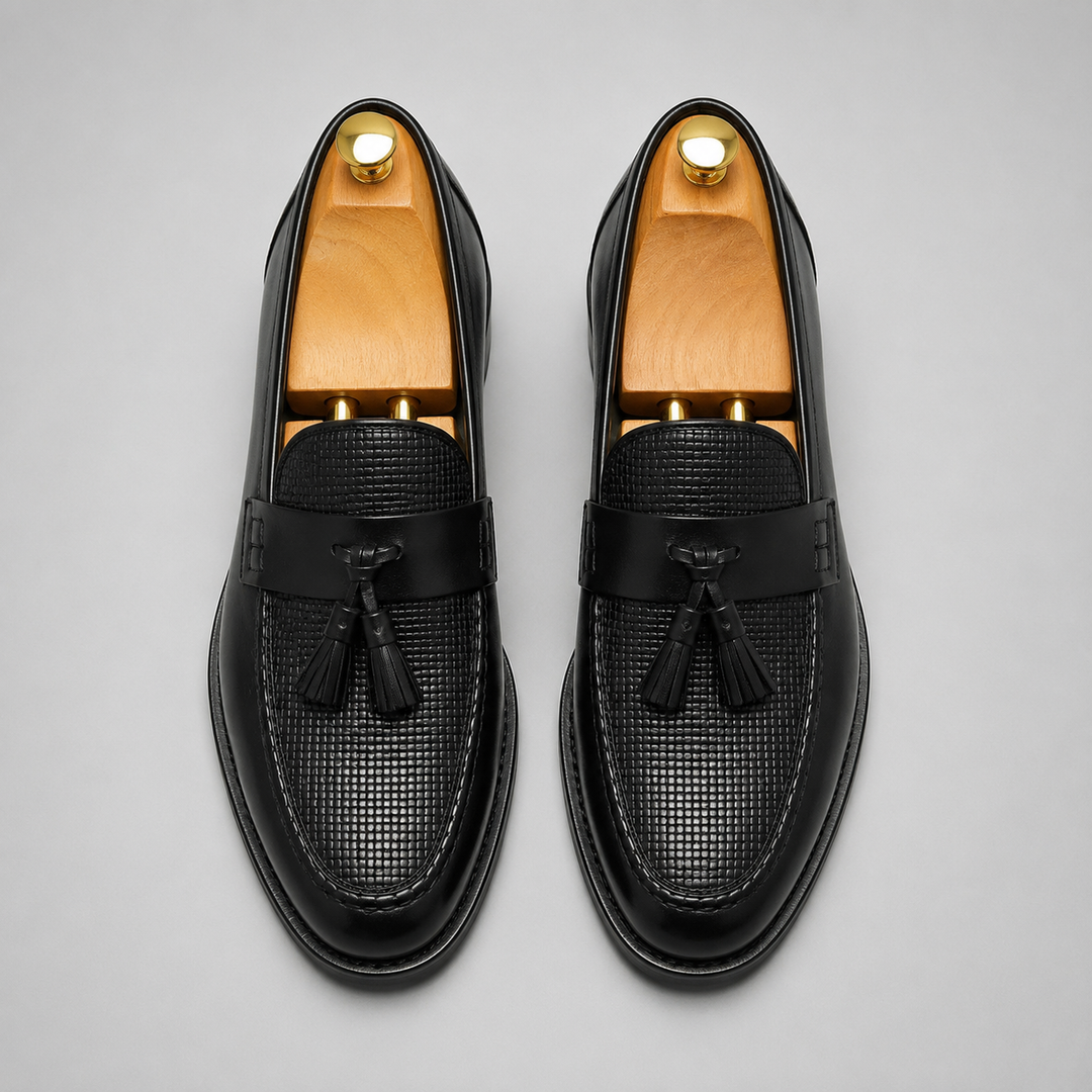 Men's Slip-On Moccasins Montarello Woven with Tassels