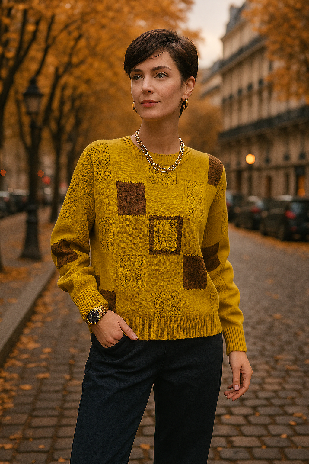 Aymbr Elegant Graphic Sweater - Elena Harper