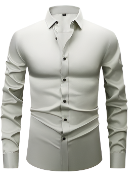 Men's Long Sleeve Shirt with Slim Fit