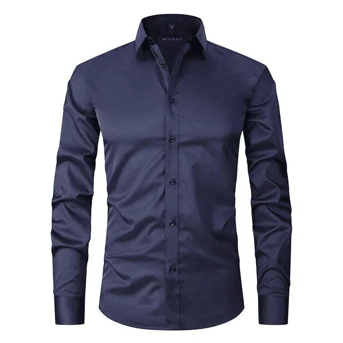 Men's Long Sleeve Shirt with Slim Fit