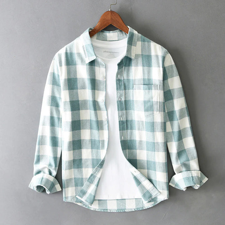 ELENA HARPER™  |  CHECKED COTTON SHIRT FOR MEN