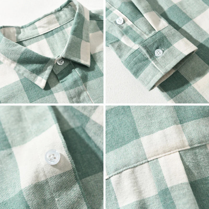 ELENA HARPER™  |  CHECKED COTTON SHIRT FOR MEN