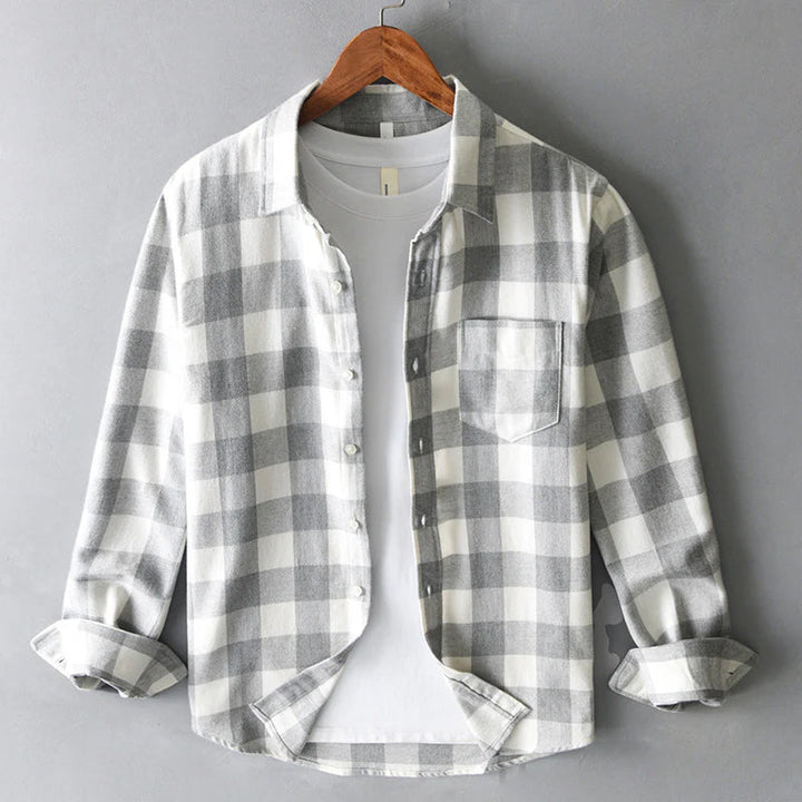 ELENA HARPER™  |  CHECKED COTTON SHIRT FOR MEN