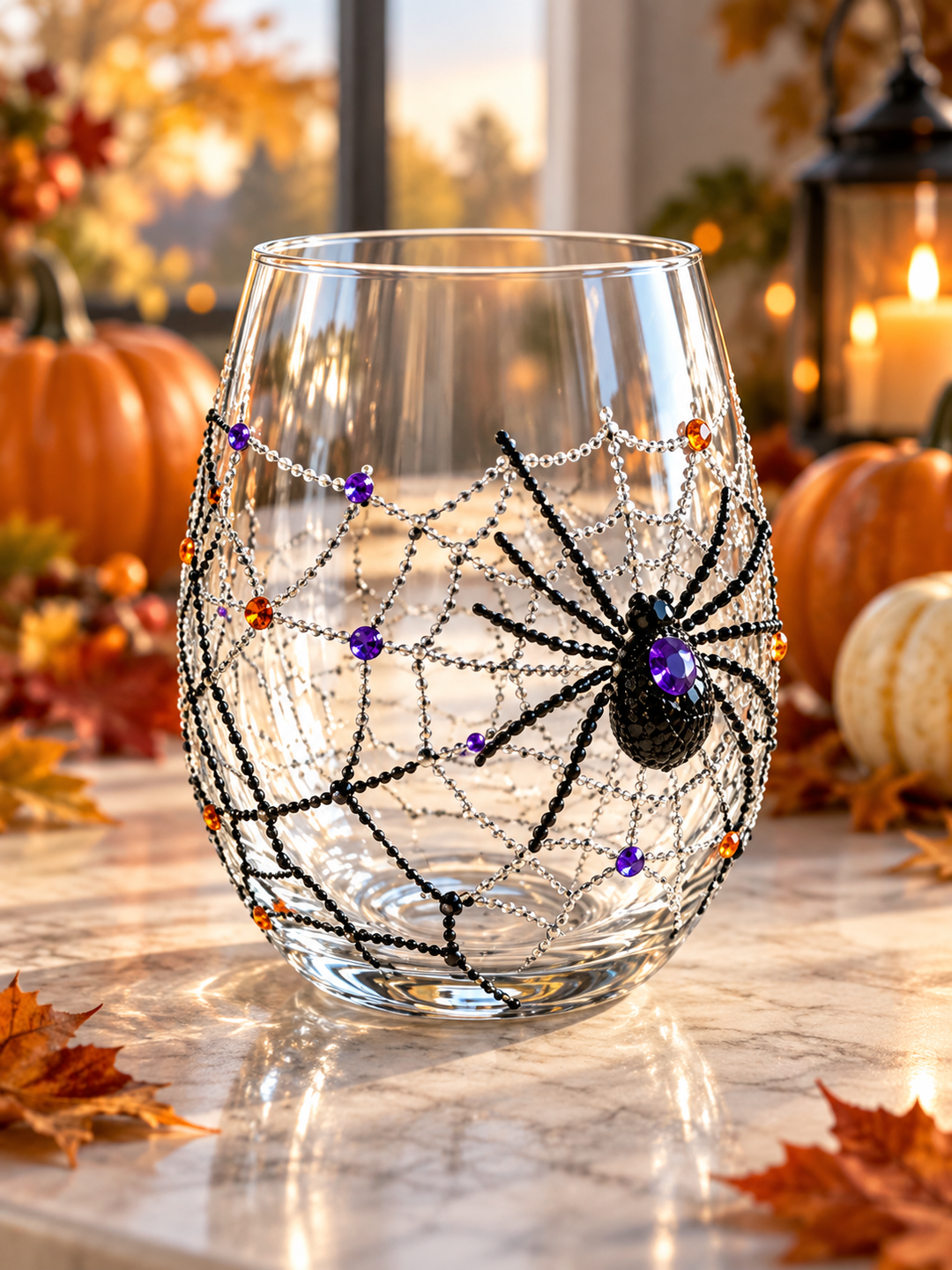 3D Halloween Decorative Glassware Collection