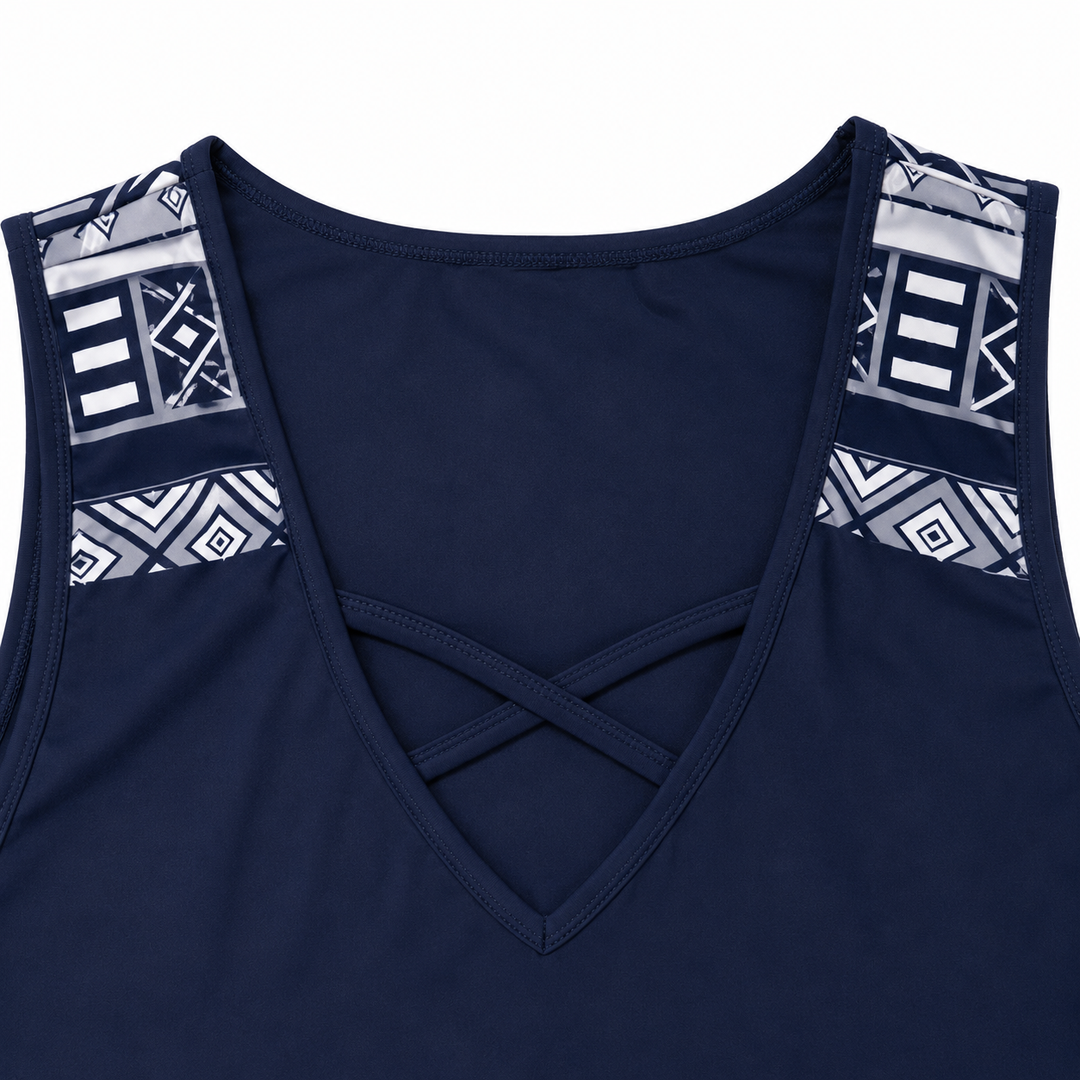 Coastella Longline Tankini Set with Boyshorts for Women, Full Coverage Two Piece Swimsuit - Elena Harper