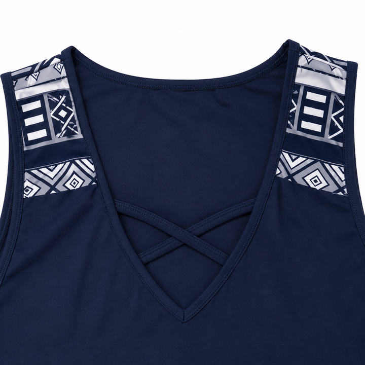 Coastella Longline Tankini Set with Boyshorts for Women, Full Coverage Two Piece Swimsuit - Elena Harper
