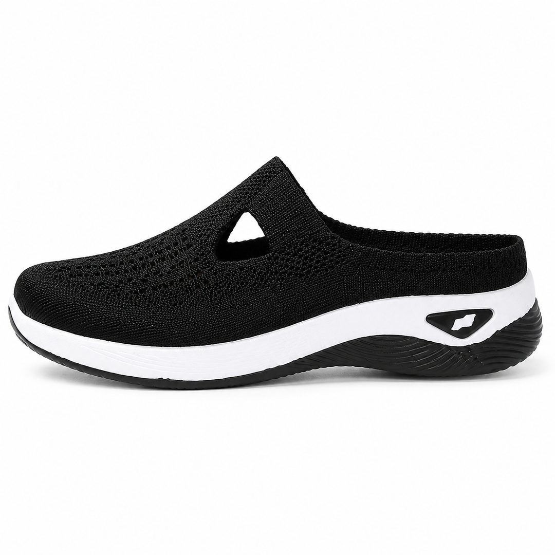 Airessa Breathable Mesh Slip-On Mules with Cushioned Air Sole - Elena Harper