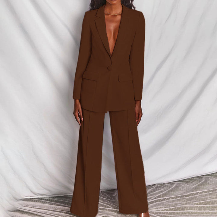 CHIC – Two-Piece Blazer and Pants Set for Women