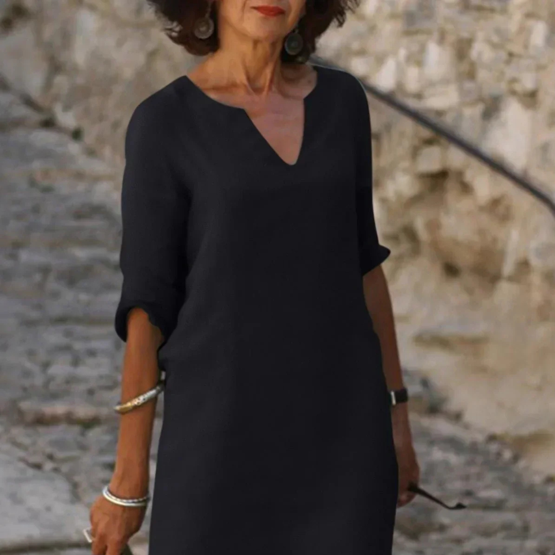 Josette | Elegant dress with V-neckline