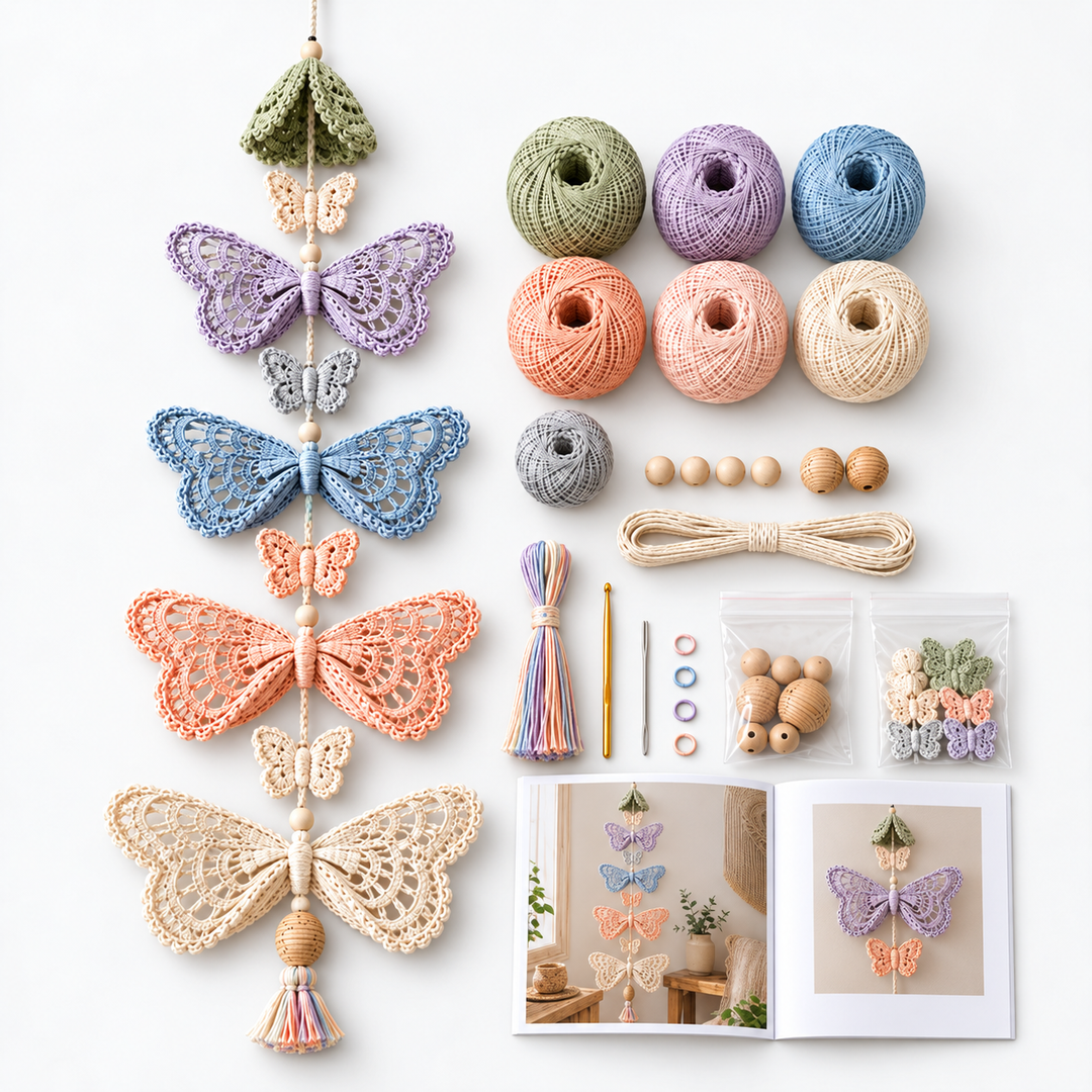 Bloomweave Hummingbird And Flower Crochet Hanging Kit - Elena Harper