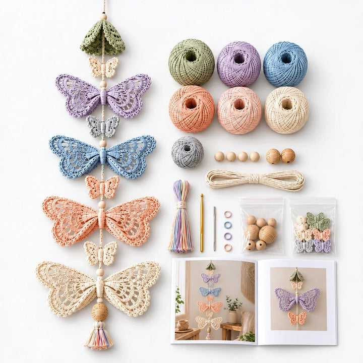 Bloomweave Hummingbird And Flower Crochet Hanging Kit - Elena Harper