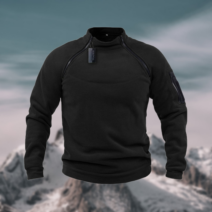 Friedrich | Men's Spring Quarter-Zip Pullover with Stand-Up Collar