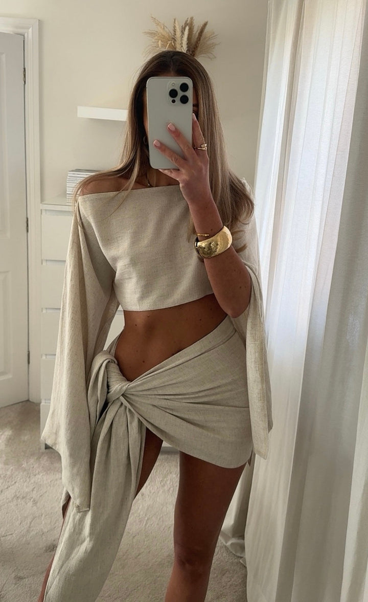 Joselyn - Off-Shoulder Sarong Set