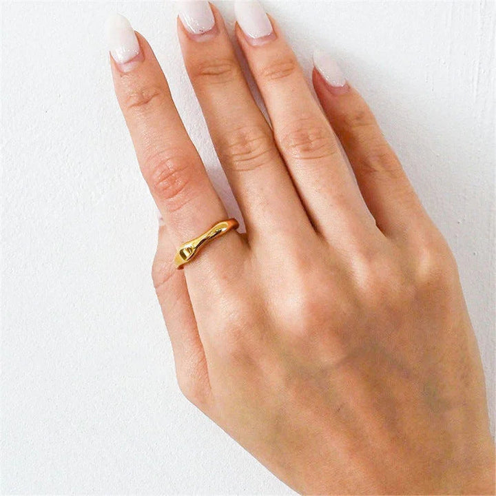 Dianne Stylish Stacking Ring, view 5 - Elena Harper