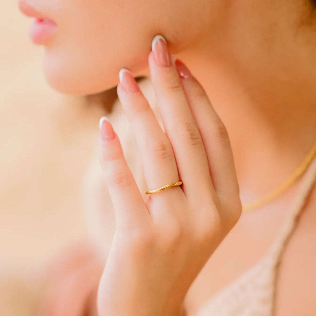 Dianne Stylish Stacking Ring, view 3 - Elena Harper