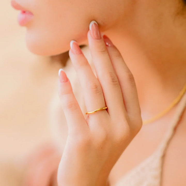 Dianne Stylish Stacking Ring, view 3 - Elena Harper