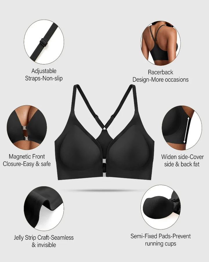 JellyForma™ Magnetic Front Closure Wirefree Support Bra
