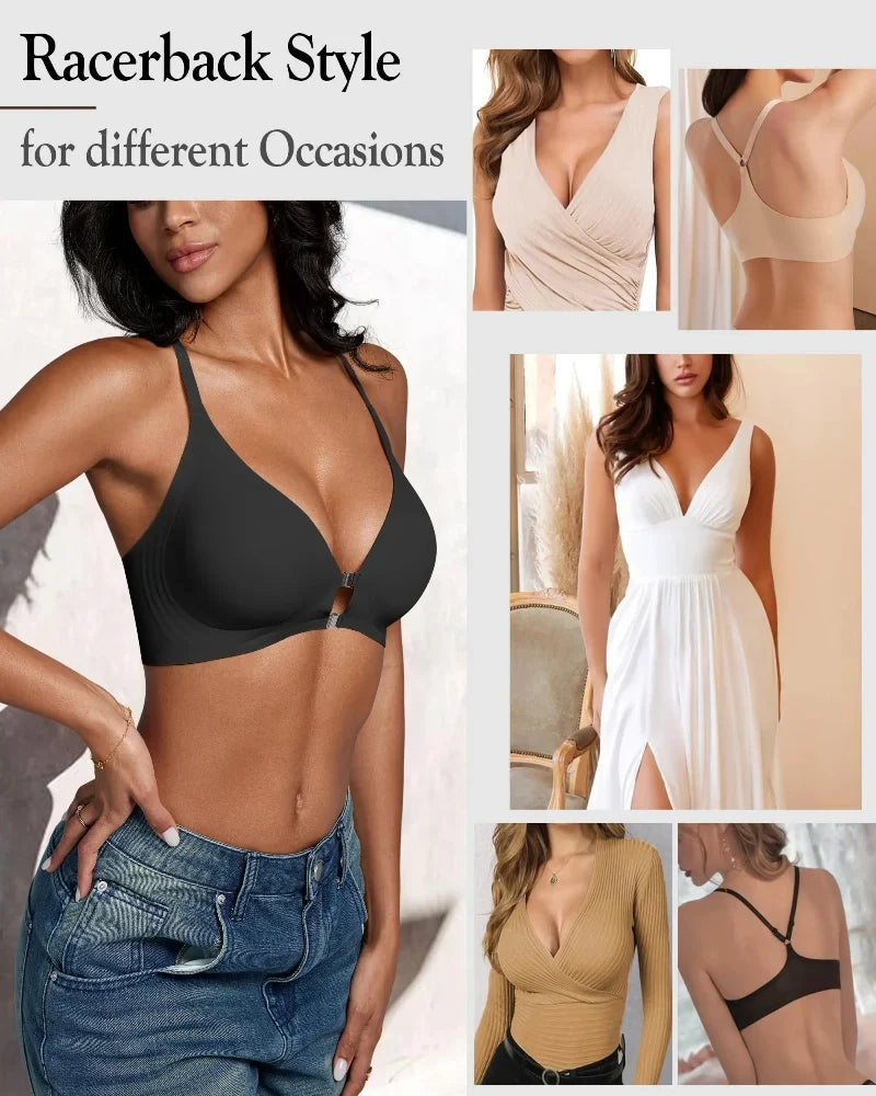 JellyForma™ Magnetic Front Closure Wirefree Support Bra