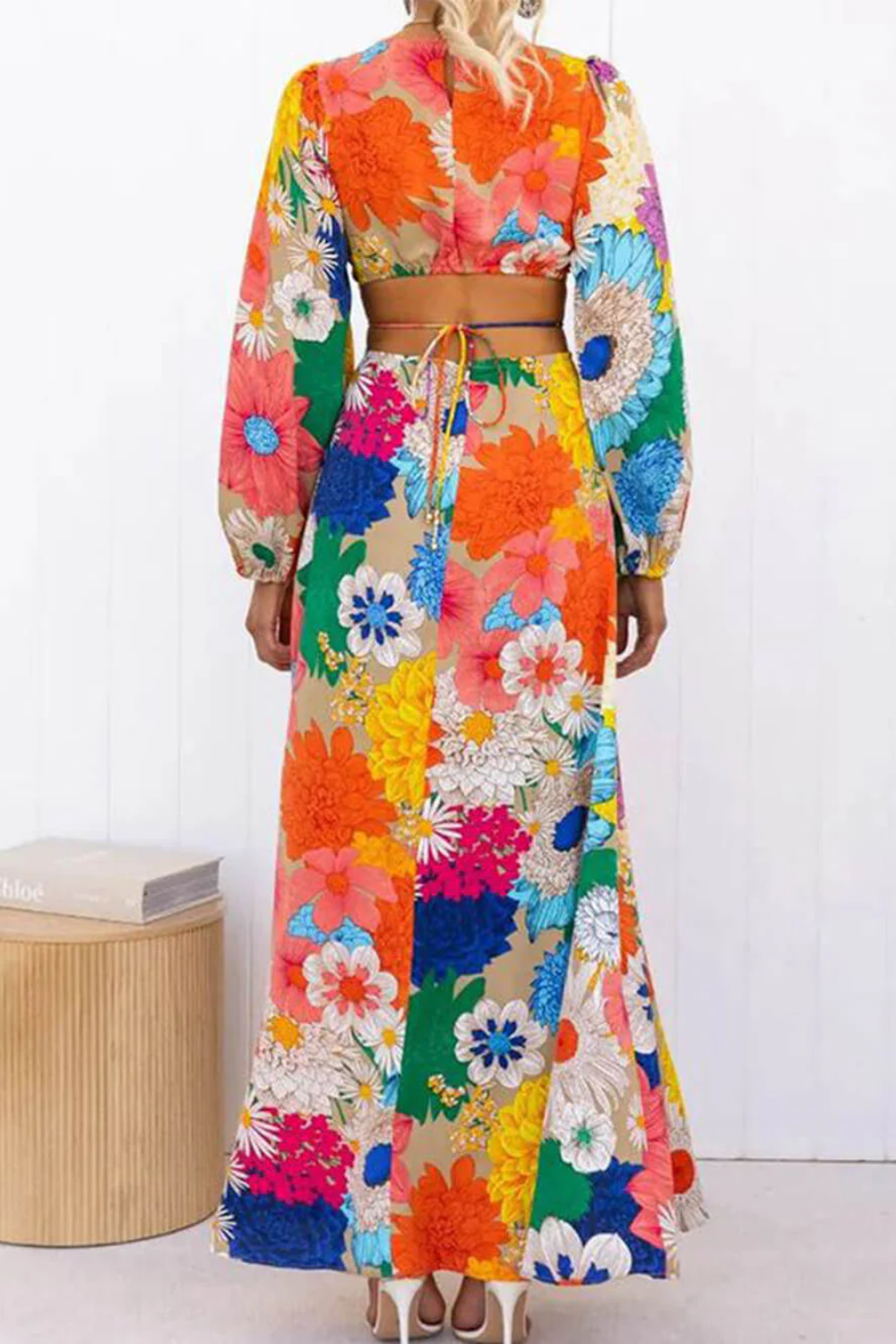 Daisy Sunburst Bloom Maxi Dress - Elena Harper