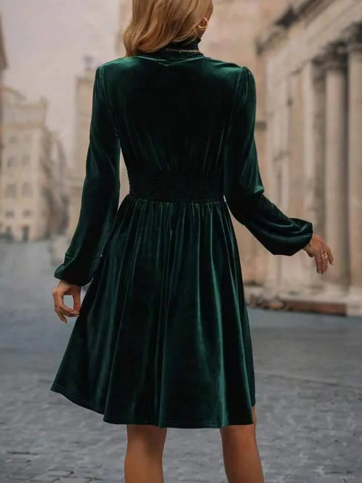 Women’s Elegant Turtleneck Midi Dress Bella - Elena Harper