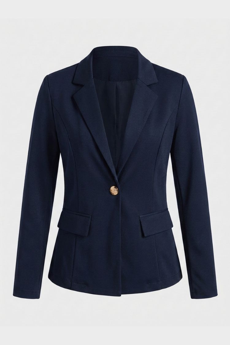 Women’s Tailored Blazer | Notched Collar & Button Detail