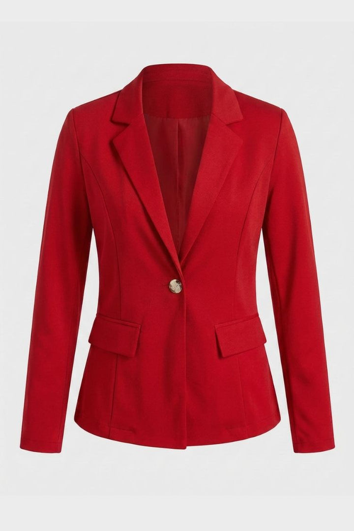 Women’s Tailored Blazer | Notched Collar & Button Detail