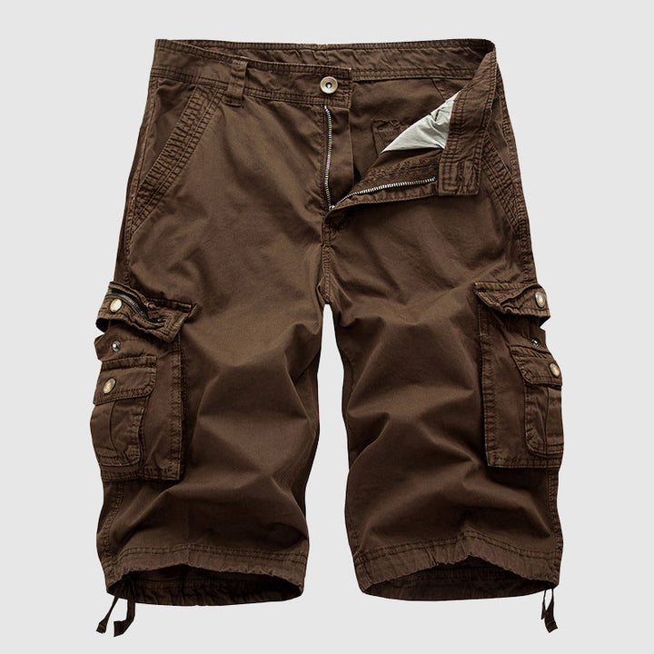 Men's Durable Knee-Length Cargo Shorts for Everyday Comfort, view 3 - Elena Harper