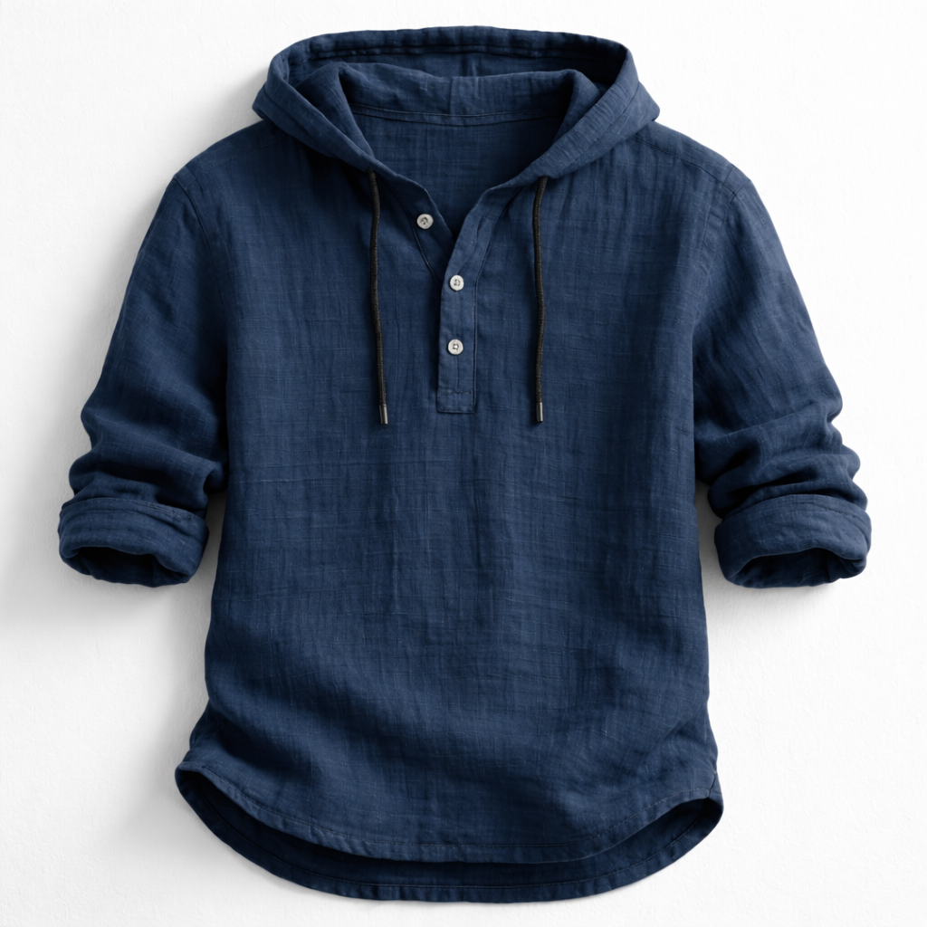 ELENA HARPER™  |  LINEN HOODIE FOR MEN