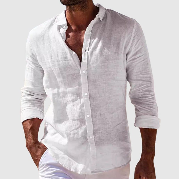 ELENA HARPER™  |  COASTAL LINEN SHIRT FOR MEN