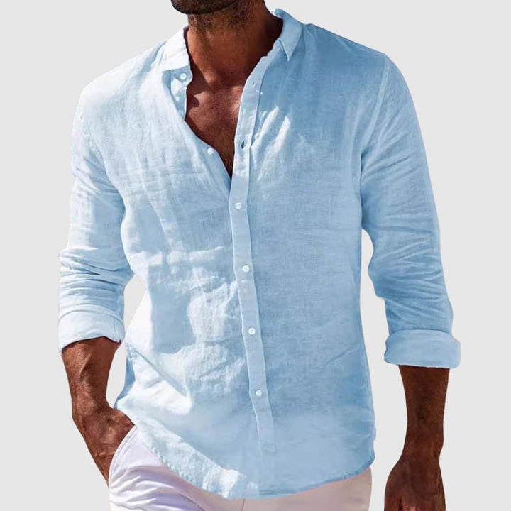 ELENA HARPER™  |  COASTAL LINEN SHIRT FOR MEN