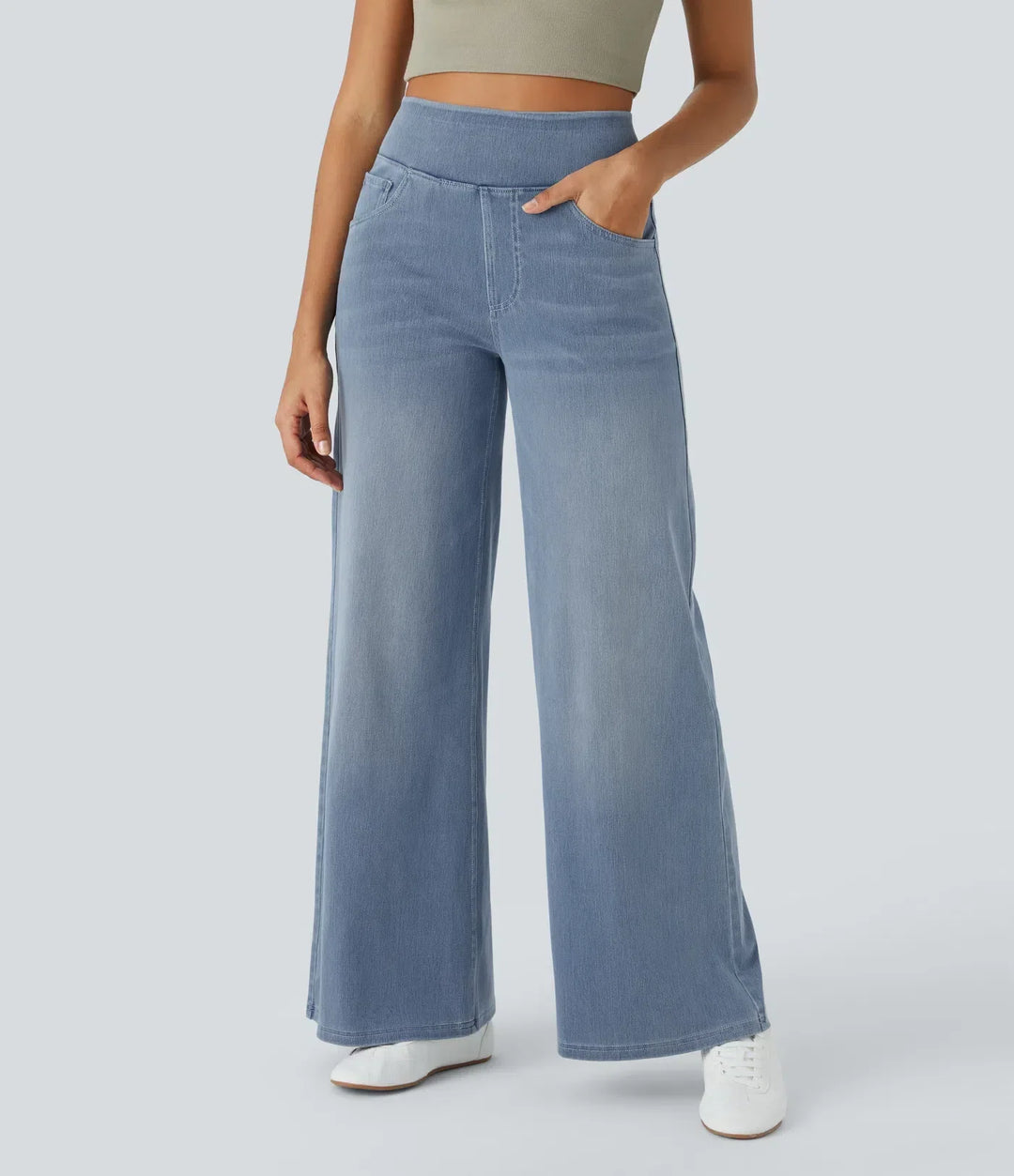 Anete Stretch and Comfortable Jeans, view 2 - Elena Harper