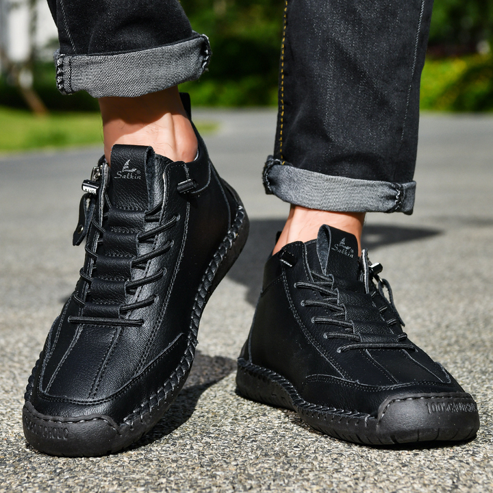 ELENA HARPER™  |  SUEDE SHOES WITH ZIP FOR MEN