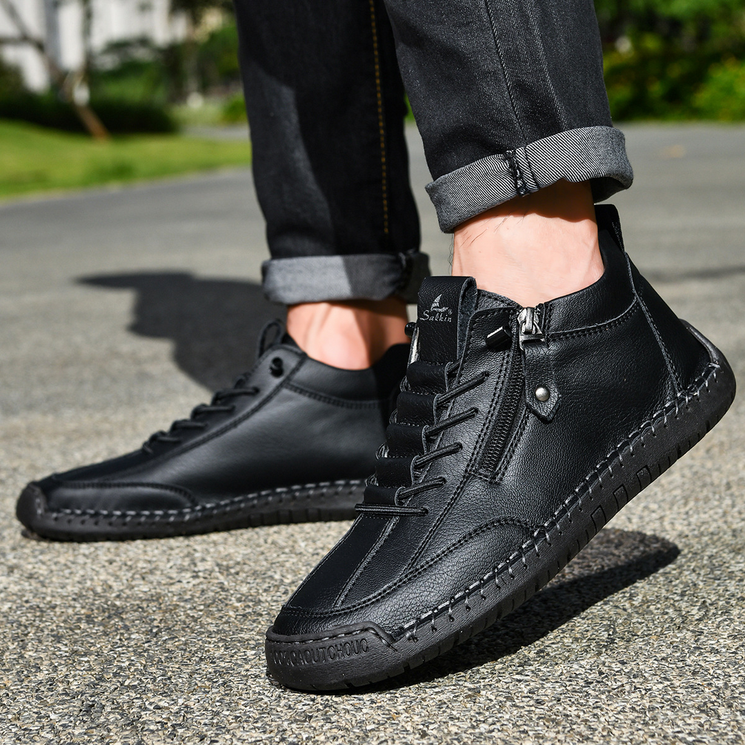 ELENA HARPER™  |  SUEDE SHOES WITH ZIP FOR MEN