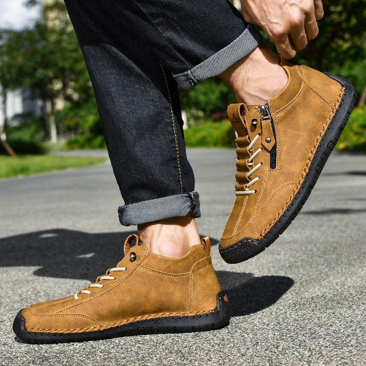 ELENA HARPER™  |  SUEDE SHOES WITH ZIP FOR MEN