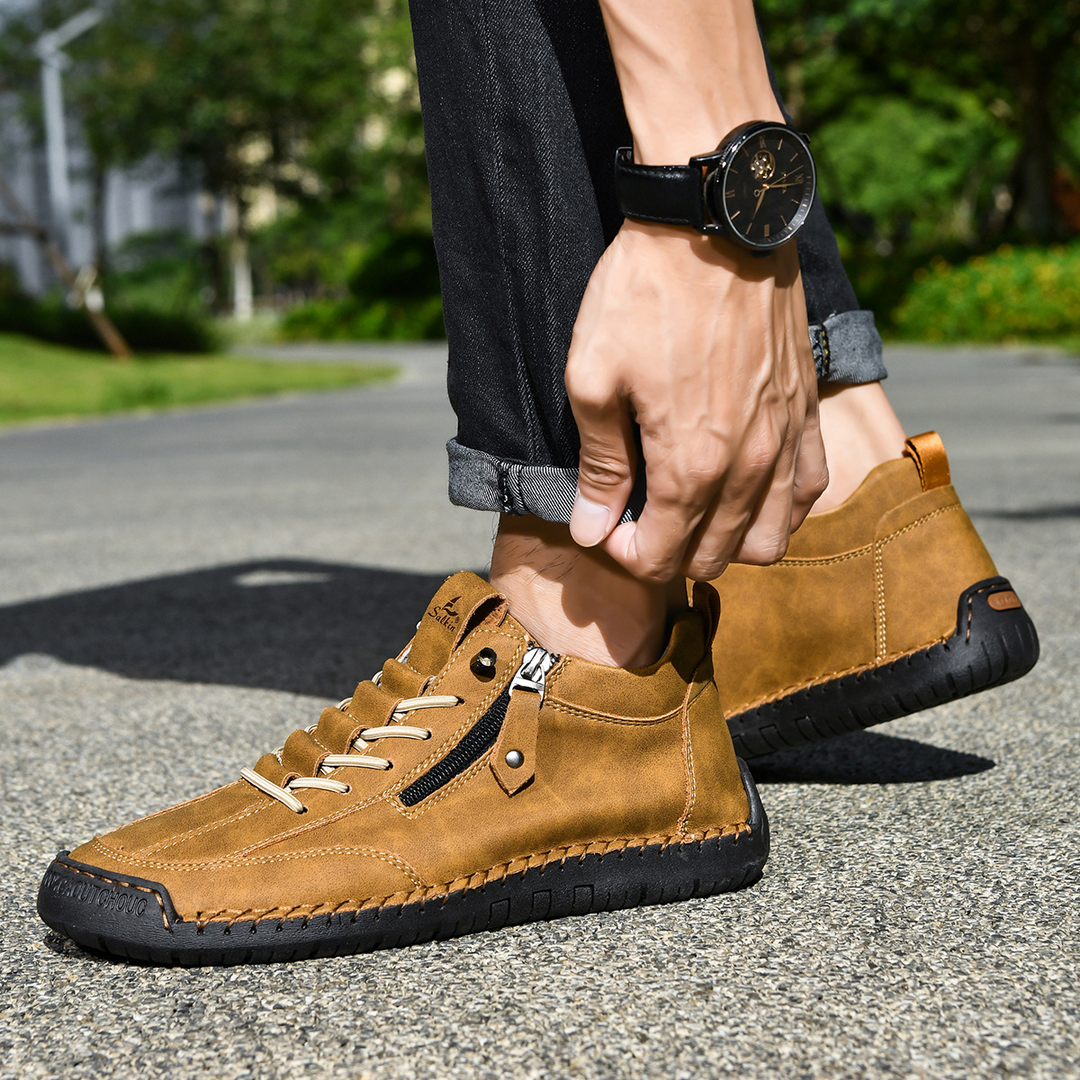 ELENA HARPER™  |  SUEDE SHOES WITH ZIP FOR MEN