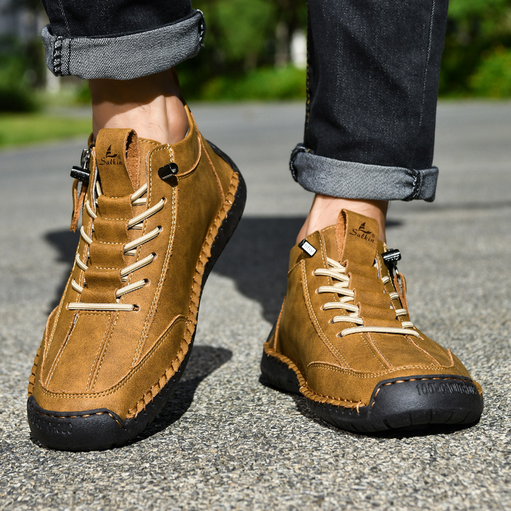 ELENA HARPER™  |  SUEDE SHOES WITH ZIP FOR MEN