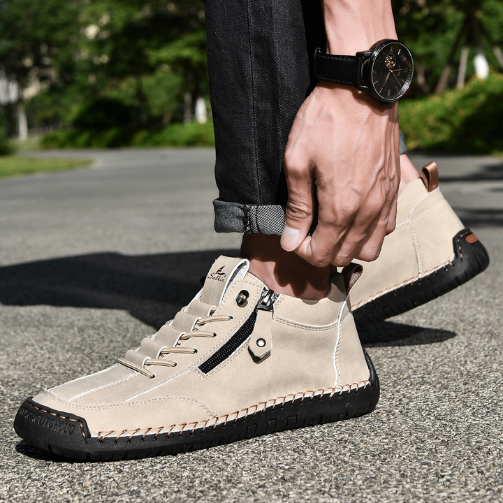 ELENA HARPER™  |  SUEDE SHOES WITH ZIP FOR MEN