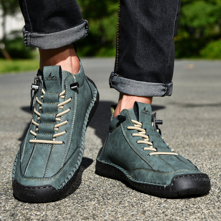 ELENA HARPER™  |  SUEDE SHOES WITH ZIP FOR MEN