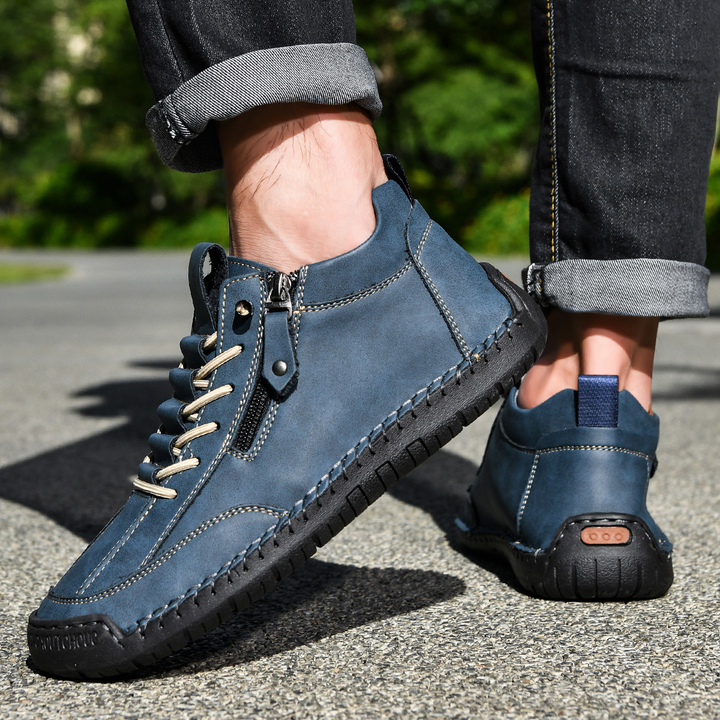 ELENA HARPER™  |  SUEDE SHOES WITH ZIP FOR MEN