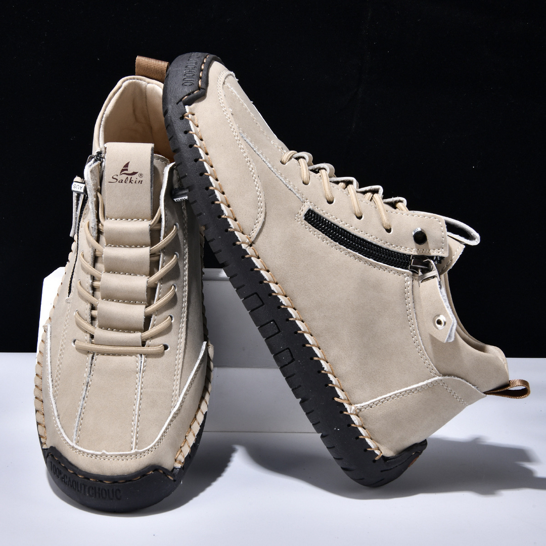 ELENA HARPER™  |  SUEDE SHOES WITH ZIP FOR MEN