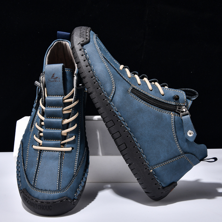 ELENA HARPER™  |  SUEDE SHOES WITH ZIP FOR MEN