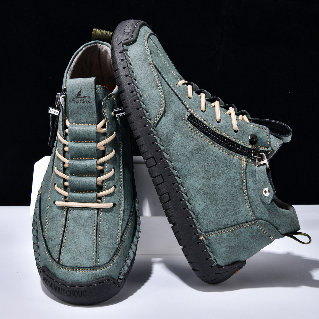 ELENA HARPER™  |  SUEDE SHOES WITH ZIP FOR MEN