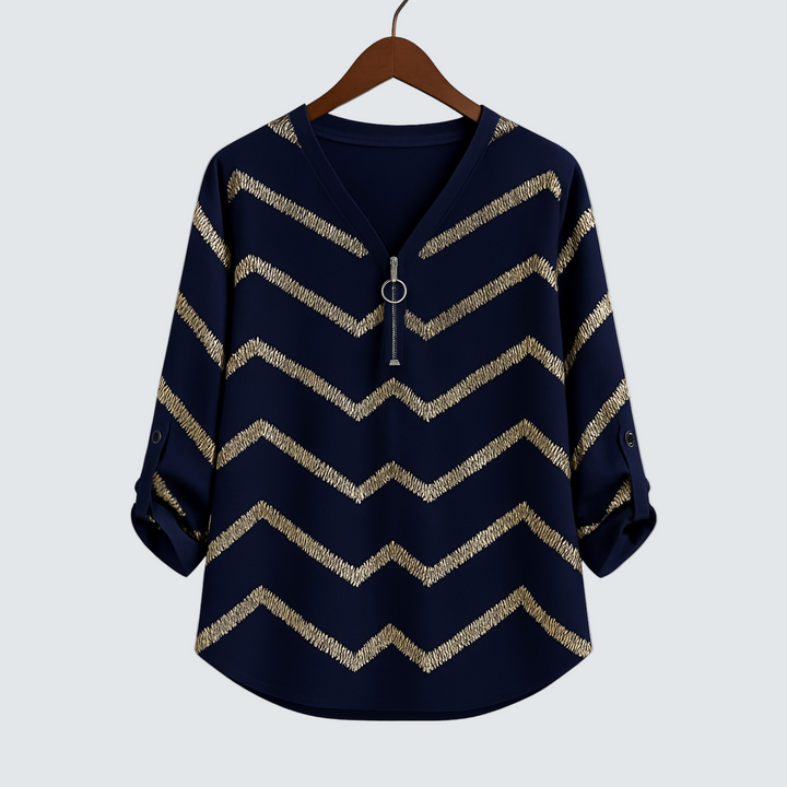 Elegant Women's Blouse – Timeless Cut and Refined Style