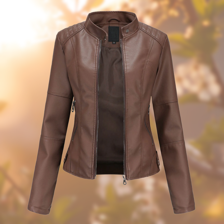 Alexa - Elegant and Unique Faux Leather Jacket